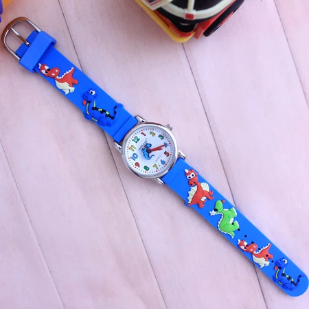 willis Дети Мальчики мультфильм она кварцевые часы студентов 3D Рыба животных спортивные часы для подарки на день рождения relogio feminino - Цвет: D