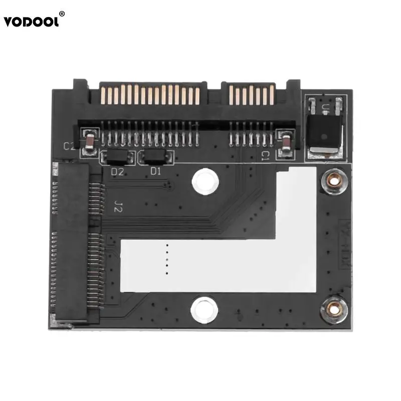 Mini tarjeta de adaptador Convertidor para mSATA Mini PCI-E SSD a 2,5 pulgadas SATA 6,0 Gbps Puerto 57X46mm añadir en la tarjeta