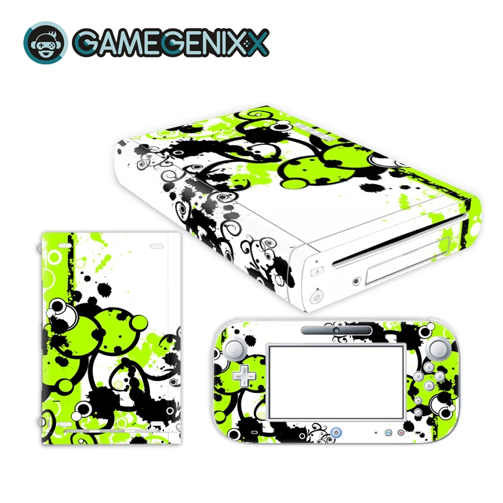 Виниловая самоклеящаяся пленка GAMEGENIXX для Nintendo WiiU-Green Graffiti