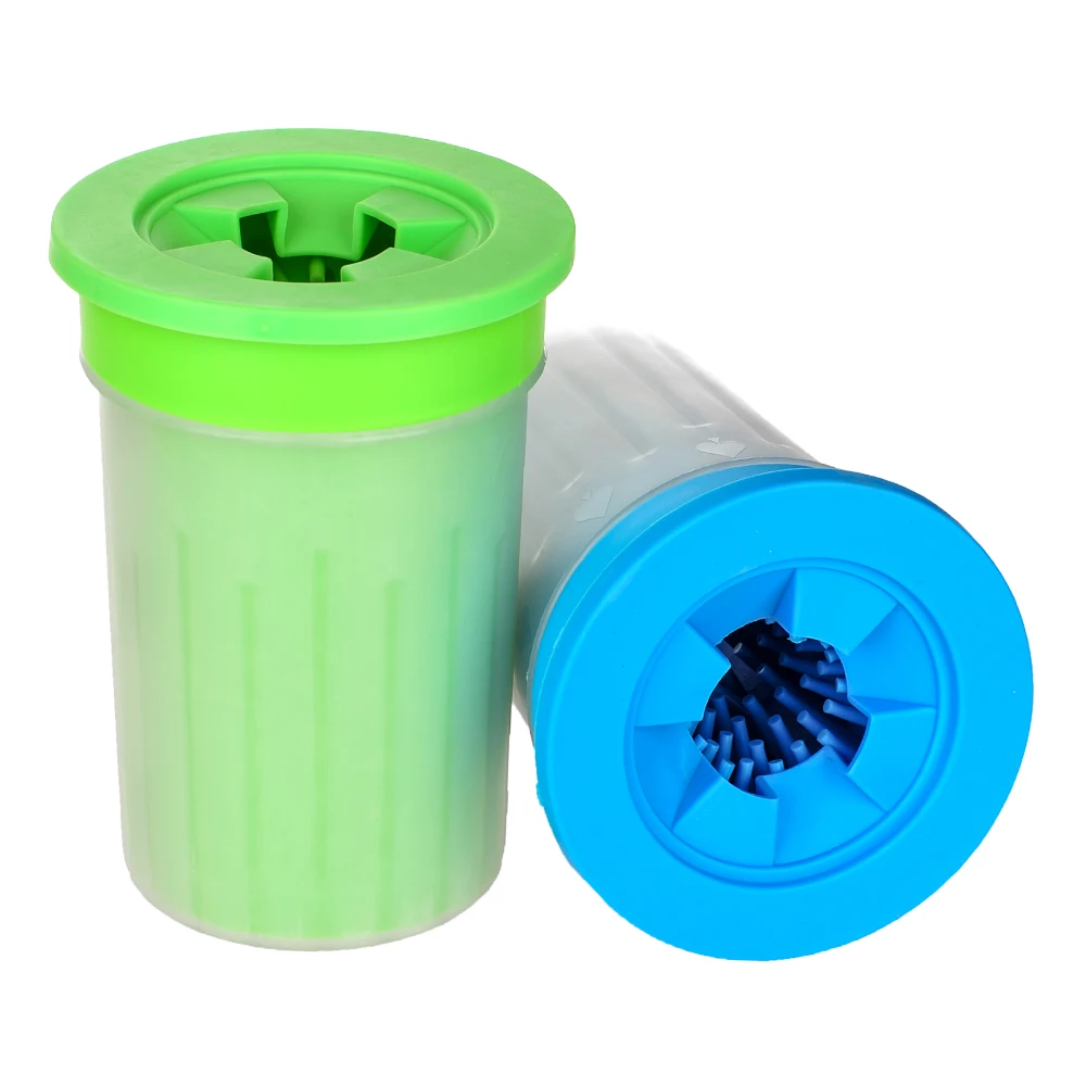 Чистящая чашка для собак и кошек, мягкая пластиковая щетка для мытья лап, аксессуары для собак