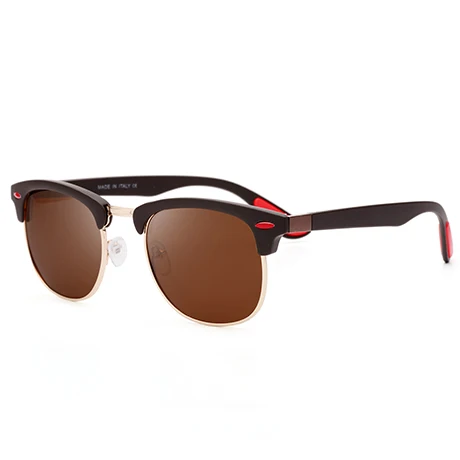 Поляризованные солнцезащитные очки, мужские классические дизайнерские универсальные зеркальные солнцезащитные очки, женские солнцезащитные очки, P3016 - Цвет линз: C6
