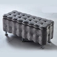 Suede Household Sofa Stool Lengthen Multipurpose Change Shoe Bench Wooden Bedroom Dressing Stool Practical Storage Stool chair Suede Household Sofa Stool Lengthen Multipurpose Change Shoe Bench Wooden Bedroom Dressing Stool Practical Storage Stool chair