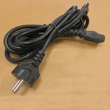 2.5 м Европейский стандарт три отверстия ЕС силовой кабель 3*1.0 высокой мощности провода шнура 100 шт