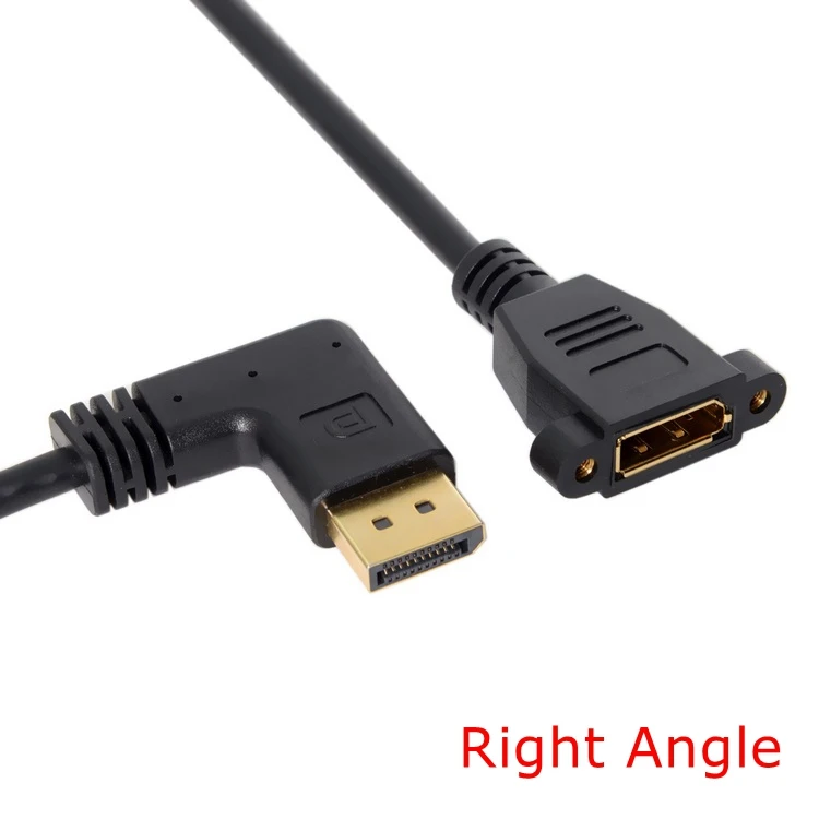 Вверх и вниз влево вправо угловой DisplayPort DP папа к женский с винтовыми отверстиями