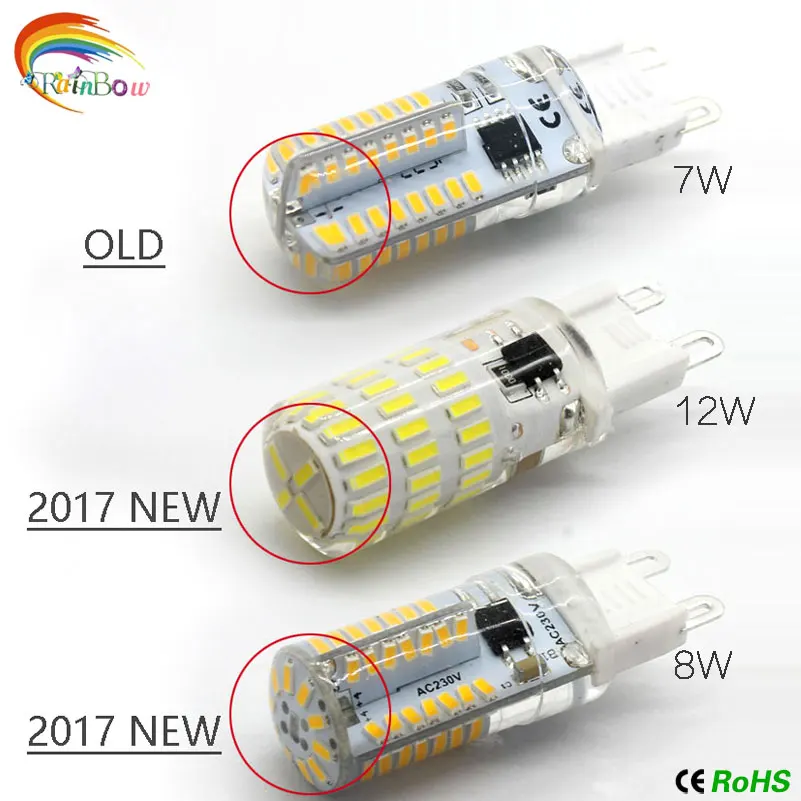 Светодиодная галогенная лампа G4 SMD3014 7 шт./лот 3 Вт 8 12 360 В переменного тока | Лампы и