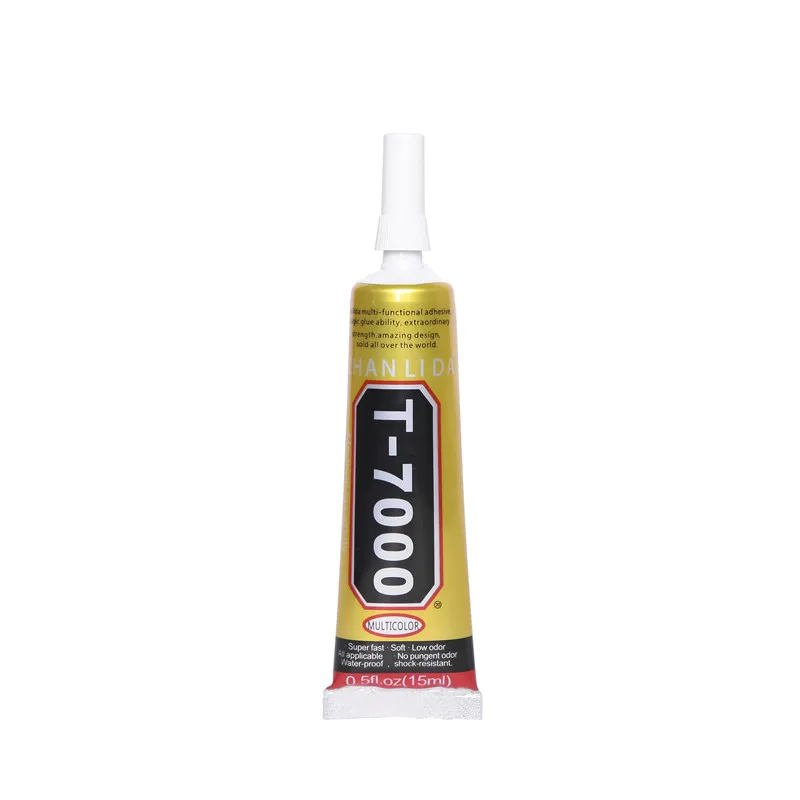 

3Pcs Epoxy Super 15ML T7000 Glue Black Resin Adhesive T-7000 Glass Stone Fabric Cloth Leather Plastic Touch Screen Paper Rubber