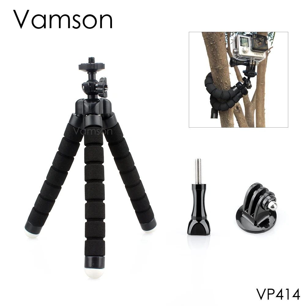 Vamson для GoPro 6 Аксессуары Гибкая мини OctopusTripod с винтом для Xiaomi для yi 4 К для GoPro Hero 6 5 4 3 + 2 1 VP414