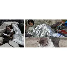 PET аварийно-спасательное одеяло для выживание на открытом воздухе изоляции Одеяло пленочное покрытие для спасения жизни аварийно-спасательных Одеяло