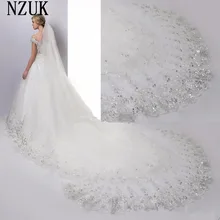 Белая и слоновая кость, 3 м, свадебная фата,, 1 слой,, Новое поступление, цена, обрезанная кромка, простой стиль, фата невесты с гребнем