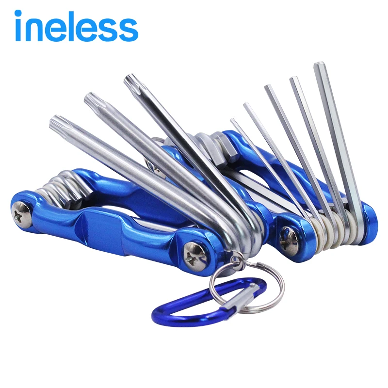 Portable Folding Hex Key Wrench Set Metric System Mini Inner Hexagon