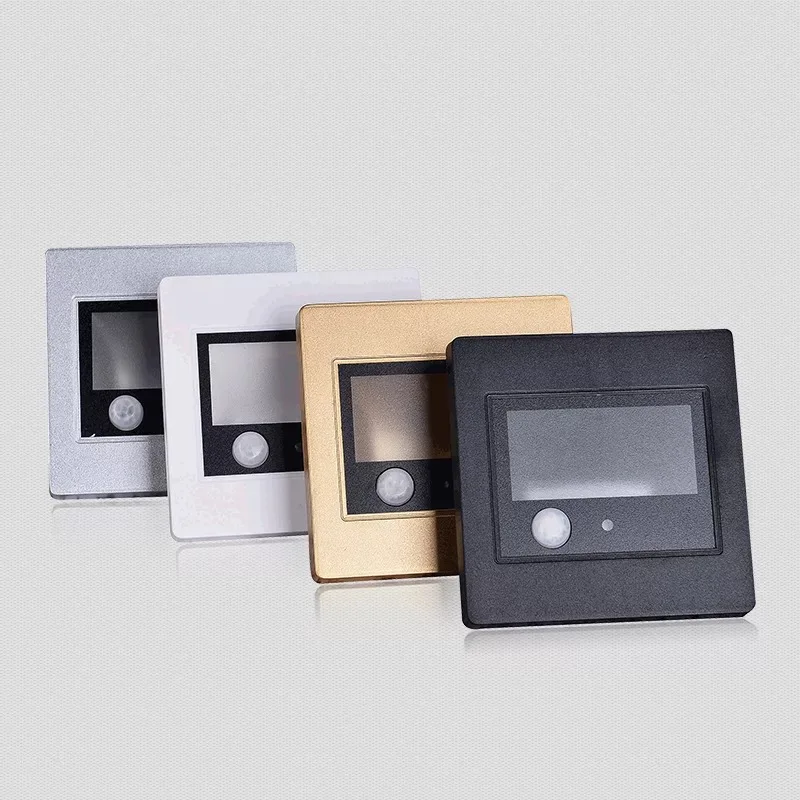 Recessed LED Stairs Light Body Sensor & Photocell Wall Sconce Lamps 1w