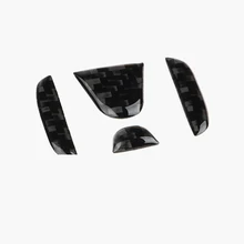Carbon Fiber Steering Wheel Badge Emblem Cover Sticker for Honda Civic Accord Fit CRV CR V