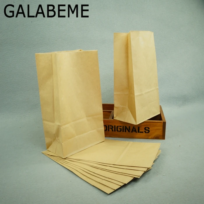 Galabeme 48pcs Bakery Bags Kraft paper DIY Cookie Biscuit Biscuits