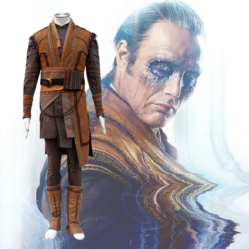

New Arrival High Quality Full Set Avengers Doctor Strange Big Villain Kaecilius Cosplay Costume For Halloween Party Costume