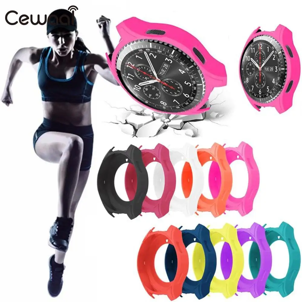 Cewaal Durable Soft Silicone Anti Drop Case Smart Watch Protector For