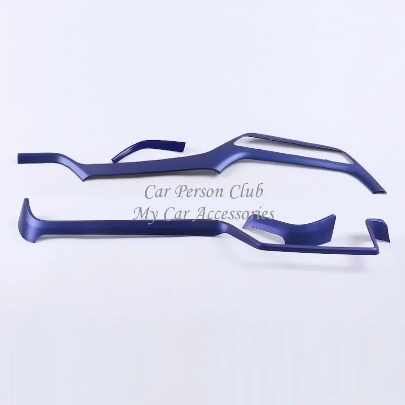 05-blue-4pcs Для Toyota C-HR внутренний центральный инструмент навигации управления планки полосы консоли рамка крышка ABS хром автомобильные аксессуары - Цвет: 05-blue-4pcs