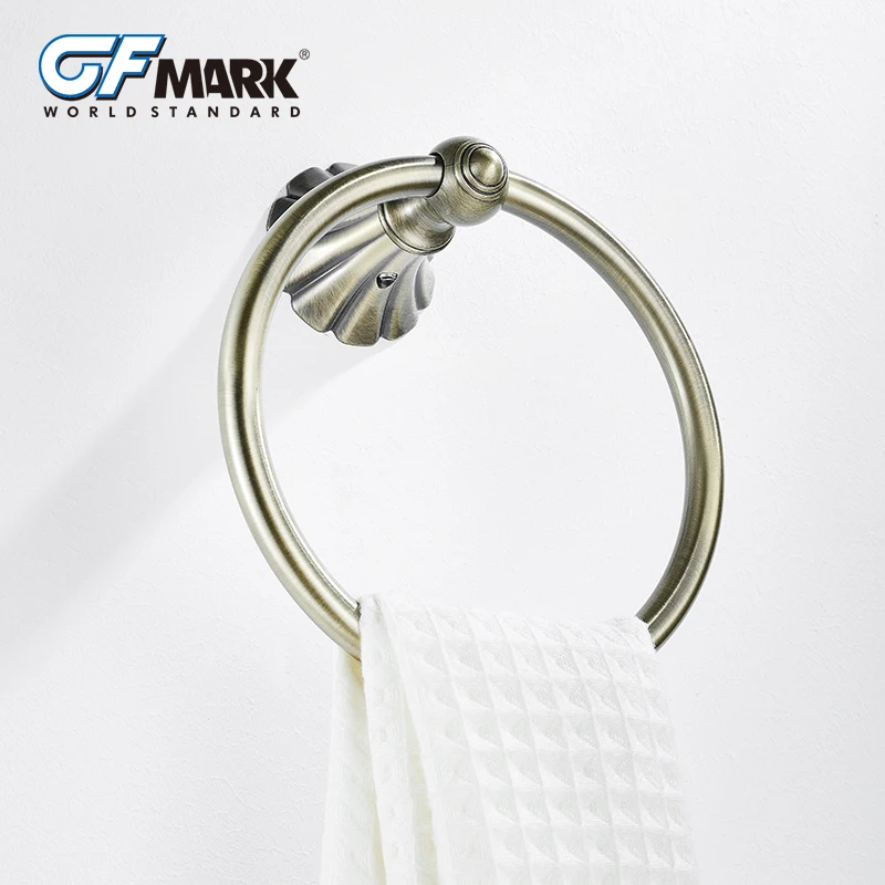 GFmark антикварное кольцо для полотенца Держатель Бронзовый Матовый Европейский
