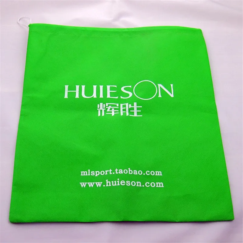 Сумка для хранения мячей для настольного тенниса из нетканого полотна Huieson, пылезащитная сумка на шнурке для мячей для пинг-понга, аксессуары для настольного тенниса - Цвет: Зеленый