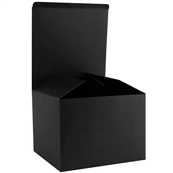 10pc Mini Black Cardboard Box 70mm*70mm*30mm Gift Box Candy Jewelry DIY Gfit Box 