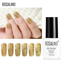 1 шт. Блестящий УФ светодиодный Гель-лак замачиваемый лак для ногтей золотой УФ-Гель-лак QS888