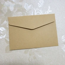 100 шт 10x7 см Мини крафт-бумага конверт поздравительные открытки членские карточки конверты для хранения
