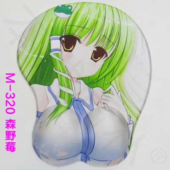 

Sexy Big Soft Breast 3D Gaming Mouse Pad New Arrival One Piece Monkey D Luffy Anime Rest Mouse Pad sexy computer pad mat