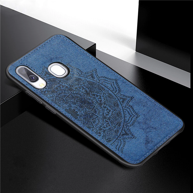 

sFor Samsung Galaxy A40 Cover Case 3D Luxury Cloth Fabric Cover Phone Case For Samsung Galaxy A40 Cover For Samsung A40 Case