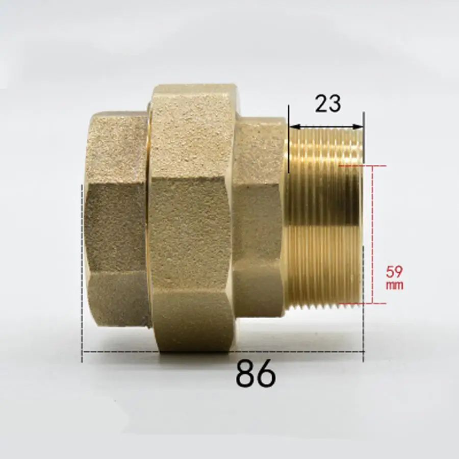 Brass Barb Hose Fitting Connector Adapter Male Pipe Thread G2'/DN50/58mm Brass Barb Hose Fitting Connector Adapter Male Pipe Thread G2'/DN50/58mm