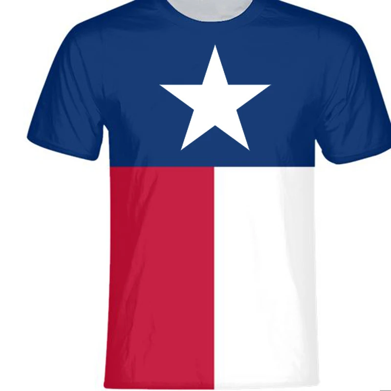 

United States Texas California male youth student diy free custom name number t shirt flag casual print photo boy clothes