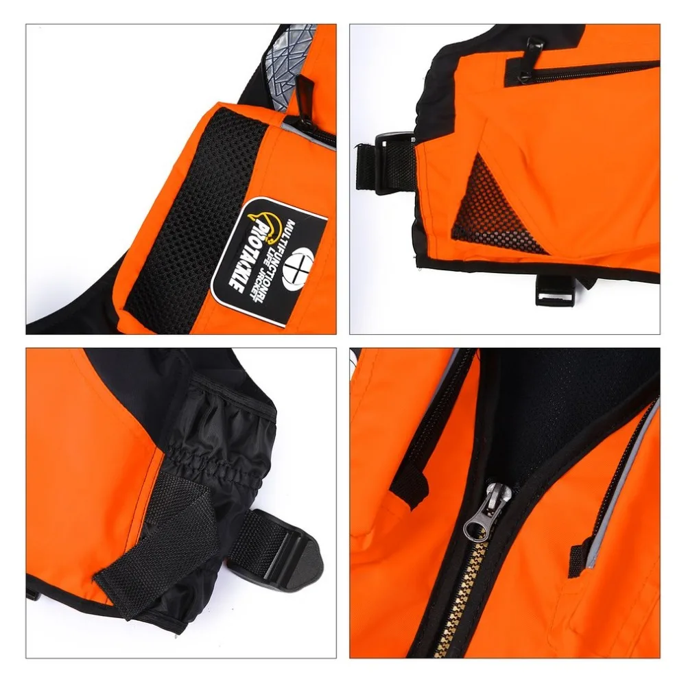Outdoor Multi Bag Fishing Vest Unisex Adult Safety Life Jacket  (39)