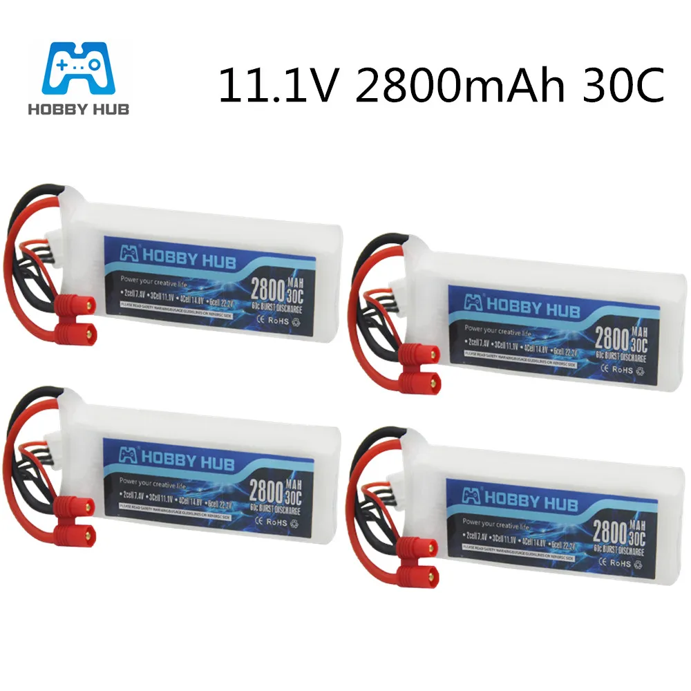 

2/3/4pcs 11.1V 2800mAh 30C Lipo Battery For BAYANGTOYS X16 X21 X22 Yiqing SJRC X8 For RC Quadcopter Spare Parts Camera Drone