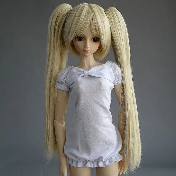 [Wamami] блонд свиной хвост оснастки амфибия парик для 1/3 СД DOD BJD Dollfie 8 &quot 9&quot|wig 1/3|1/3 bjd