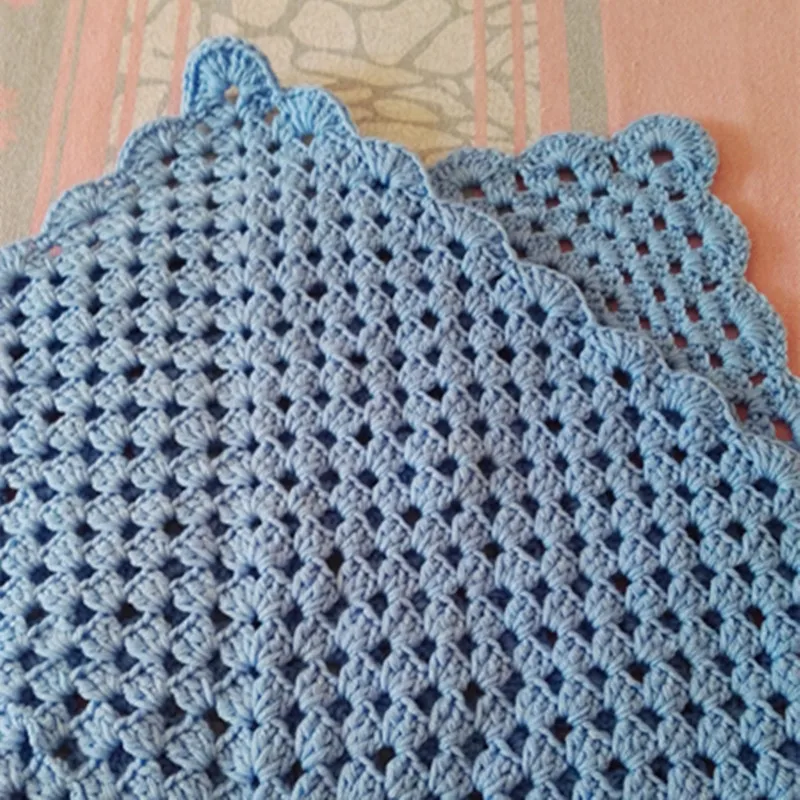 coperta manta Crochet Baby Blanket Afghan Nursery Bedding Christening Baptism deken couverture colcha Babydecke