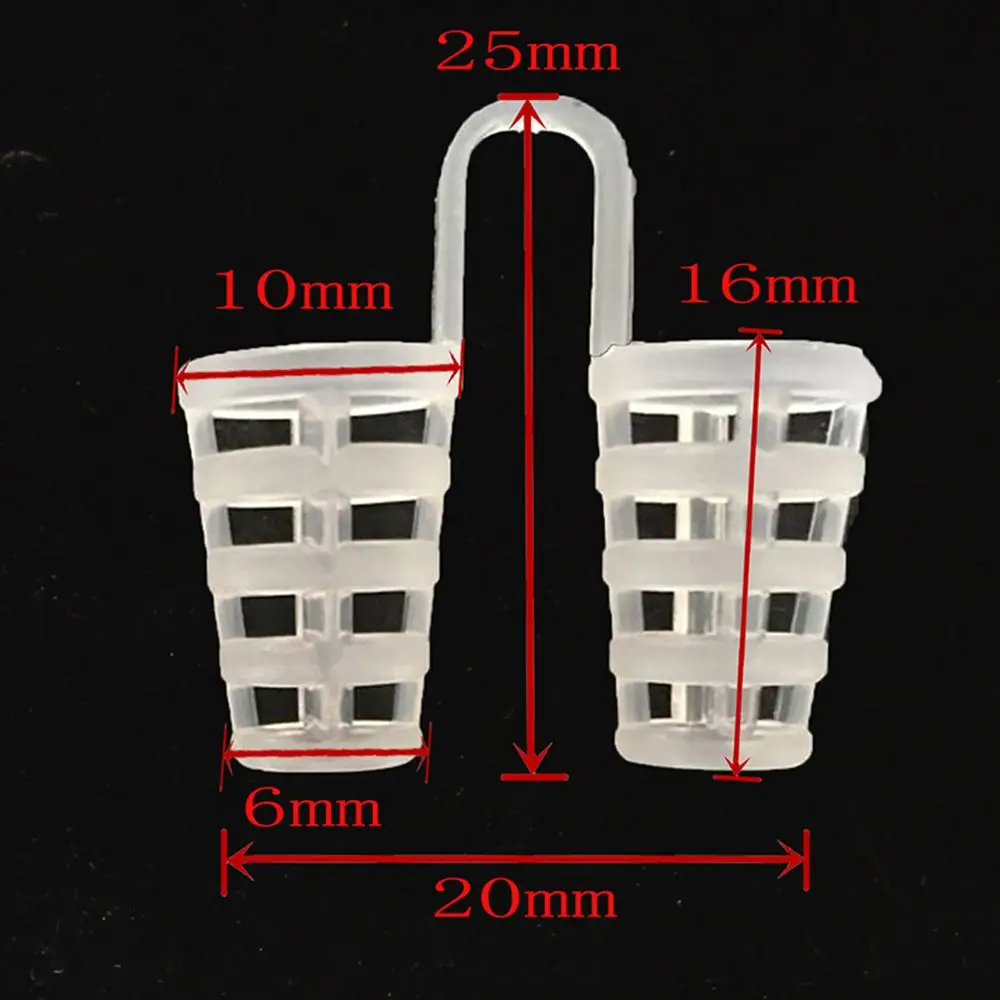 1pcs Food Grade PE Soft Rubber Anti Snore Nose Clip with Plastic Box Unisex Stop Snoring 4