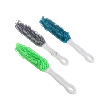 

Pet Hair Remover Portable Soft Silicone Hang Cleaning Bathing Brush For Dogs Cats