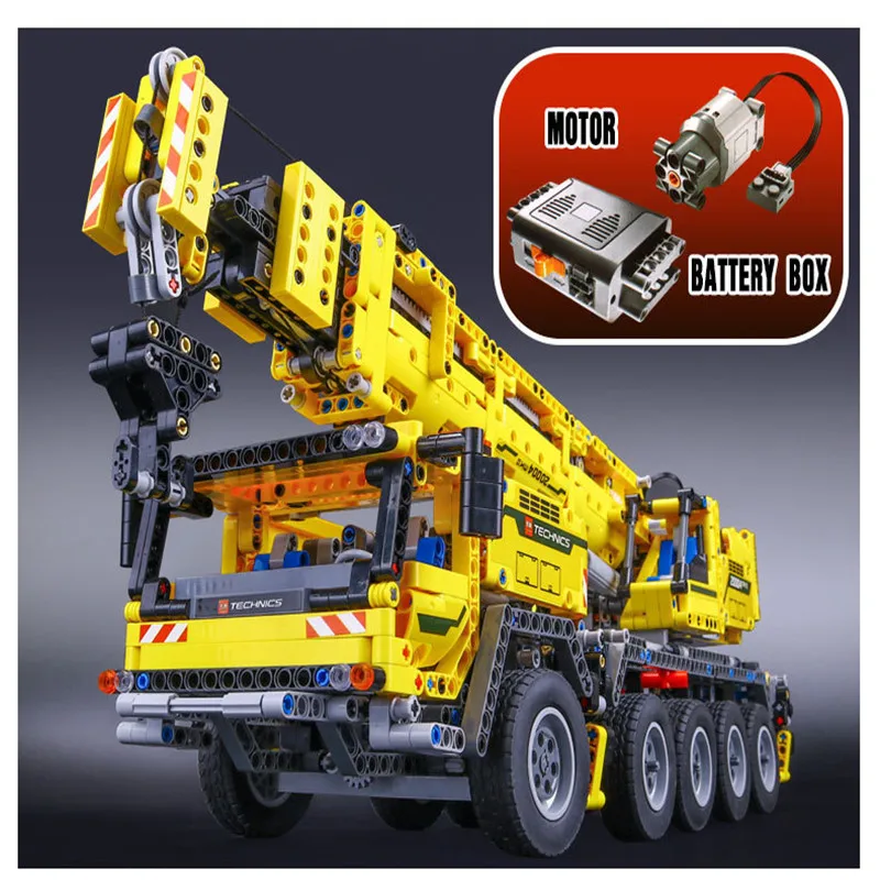 

Lepin 20004 2606 pcs Technic Series Motor Power Mobile Crane Mk II Car Model Building Kits Block Brick Compatible 42009 Toy Gift