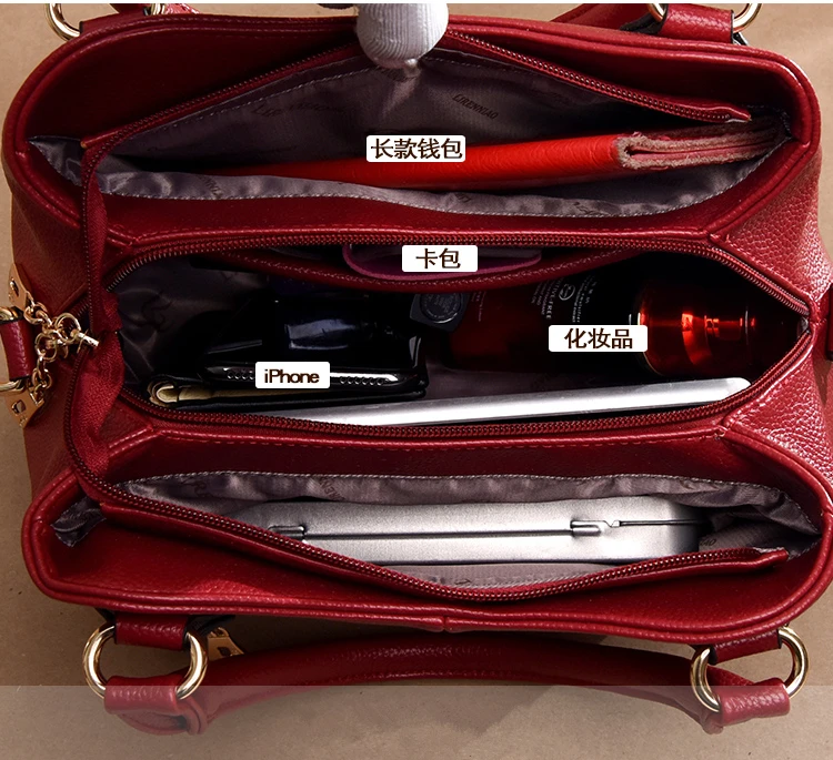 2019 nova moda de couro genuíno bolsa