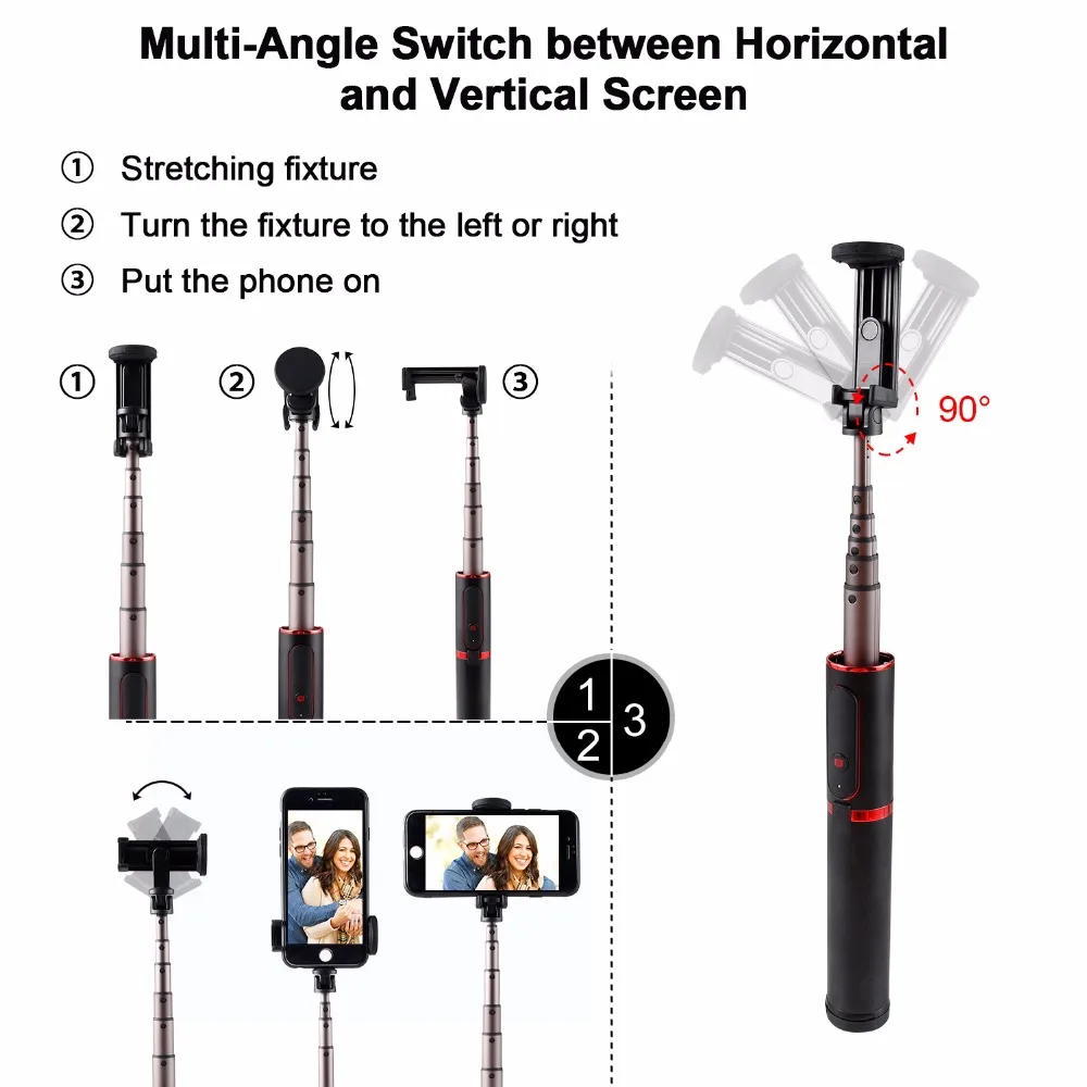 ASHANKS селфи-Палка с Bluetooth мини-штатив 3 в 1 монопод селфи-Палка с Беспроводной Bluetooth пульт дистанционного спуска затвора для Android Iphone X/8/8 plus/7/6