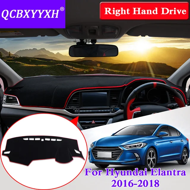 for hyundai elantra 2016 2018 right hand drive dashboard mat