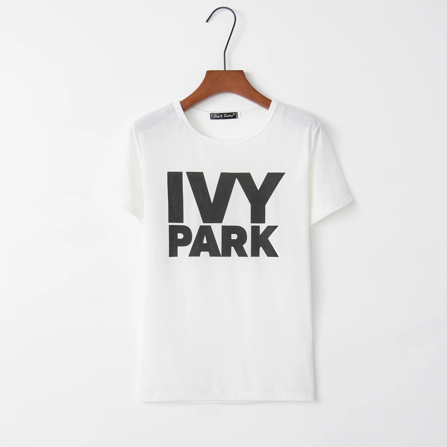 Женская свободная футболка Tumblr Ivy Park серая в корейском стиле с принтом луны