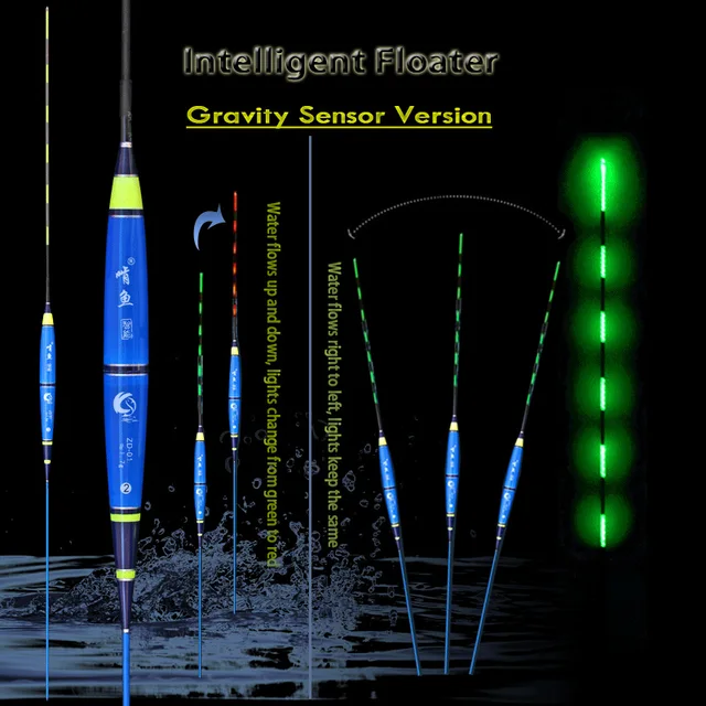 Wlpfishing Intelligent Fishing Floats Gravity Sensor Electric Wlpfishing Intelligent Fishing Floats Gravity Sensor Electric Glowing Luminous Balsa Night Light Fising Bobbers Accessory