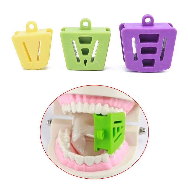 3Sizes Mouth Prop Bite Rubber Opener Retractor Dentist Materials