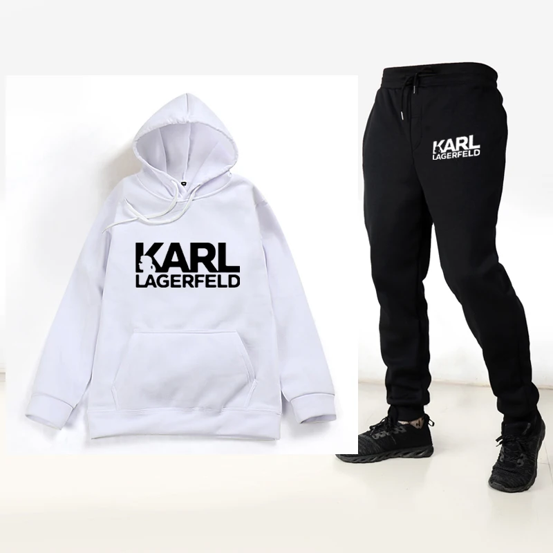 

2019 sale men and women of Karl Lagerfeld brand hoodie hooded sweatshirt high quality animal print