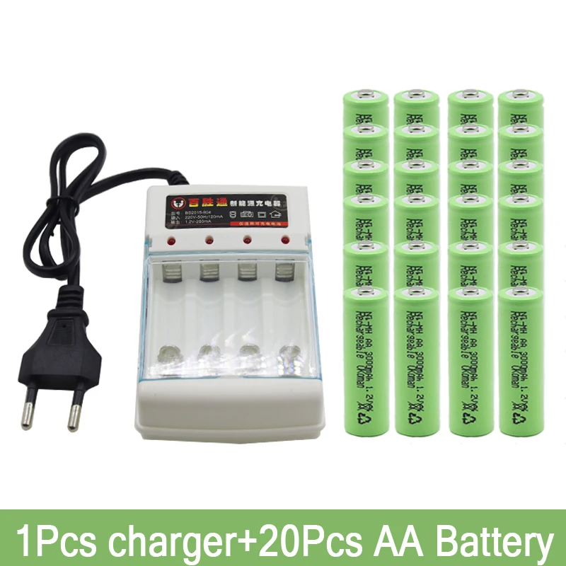 4 шт. Daweikala AA 3000 1 2 V Quanlity аккумуляторная батарея 3000mAh BTY Ni MH 2A + бесплатная