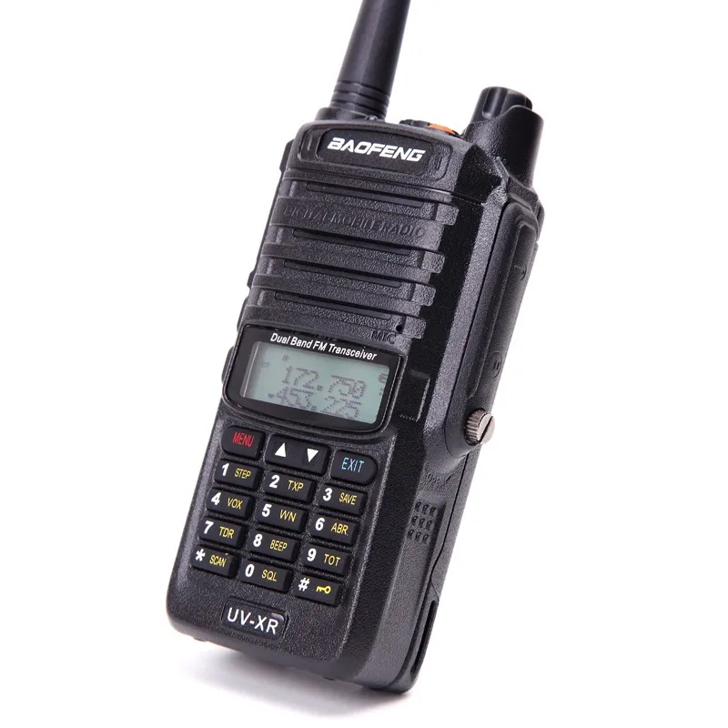 2 шт. Baofeng UV-XR IP67 водонепроницаемый Walkie Talkie 10 Вт Мощность двухдиапазонный VHF/UHF Ham 10 км двухстороннее радио+ кабель для программирования+ 2 динамика