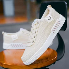 Для мужчин парусиновая обувь для chaussure homme Осень Зима теплые дышащая мужская обувь модные кроссовки человек прогулочная