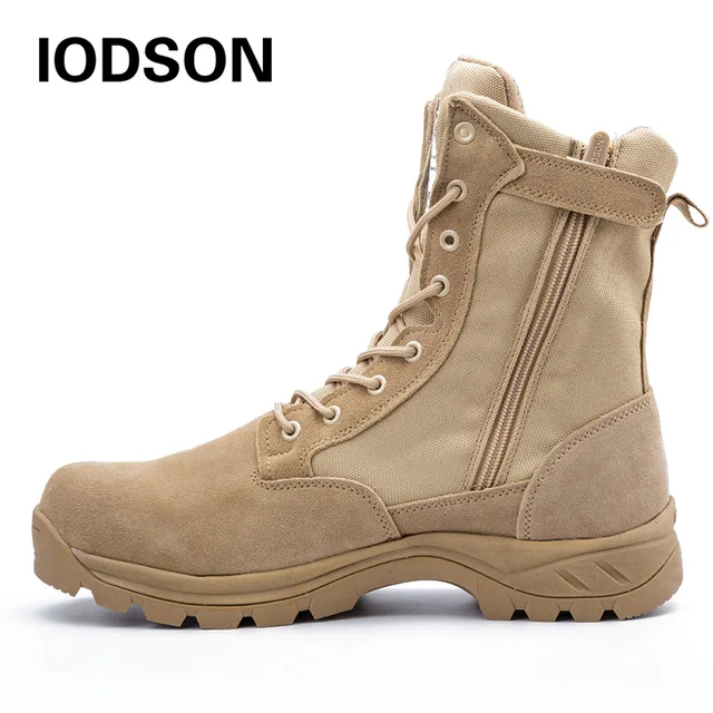 $US $32.55  IODSON Outdoor Military Tactical Combat Boots Men's Shoes Work And Safety Shoes Army Training Deser