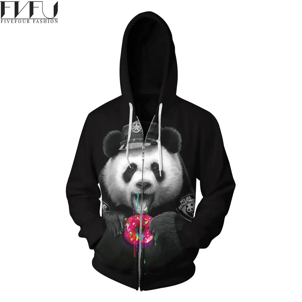New Style 2017 3d Hoodies Tracksuits Cute Panda Print Hoodies