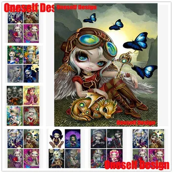 

2019 USA Top Popular5d diamond embroidery FULL Cute Girl diamond mosaic Cartoon 5d Diamond Mosaic Sale diamond Painting full set