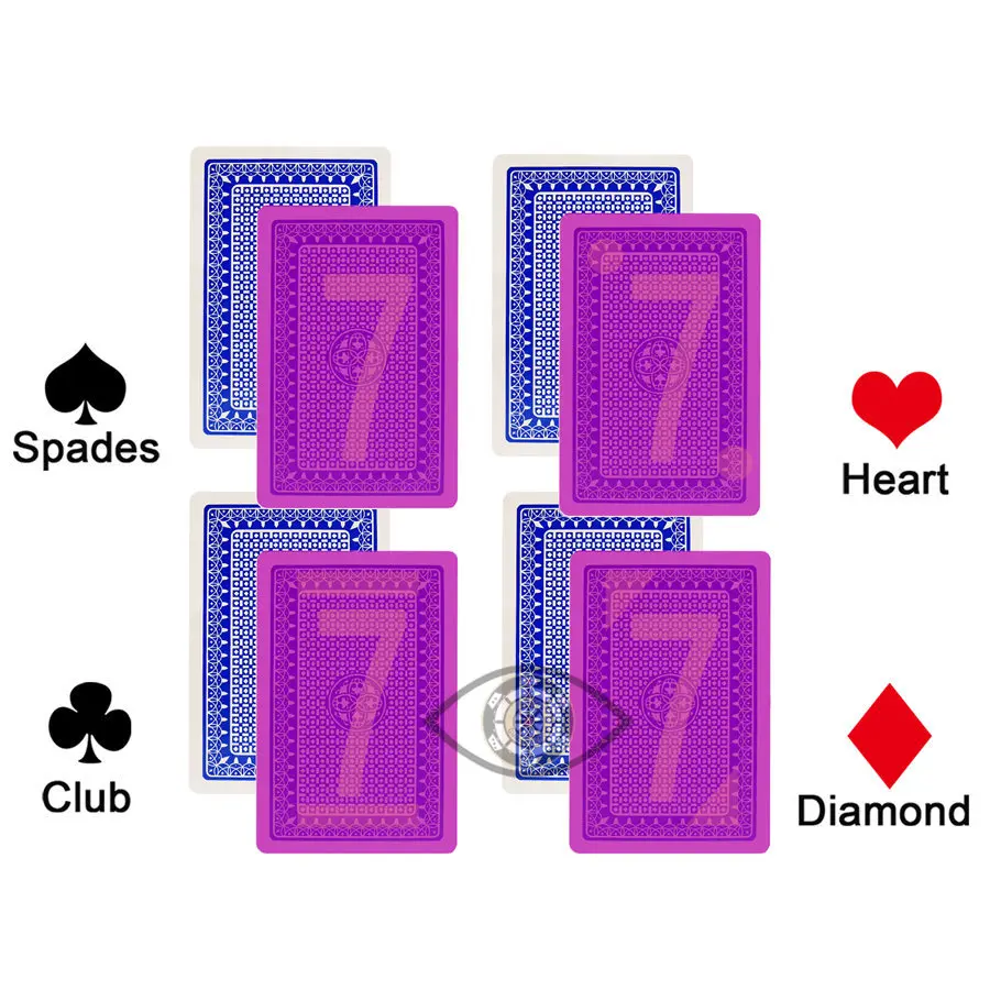 Невидимый покер боссвин игральные карты пластиковые покерные перспективные покерные карты покерные обманки УФ контактные линзы магические покерные трюки